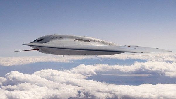 Imagen del B 21 Raider. Fuente: Jonathan Case, Northrop Grumman.
