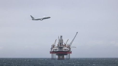 Avión P 8 de la patrulla marítima noruega en el Mar del Norte. Fuente Ministerio de Defensa noruego Avión P 8 de la patrulla marítima noruega en el Mar del Norte. Fuente Ministerio de Defensa noruego