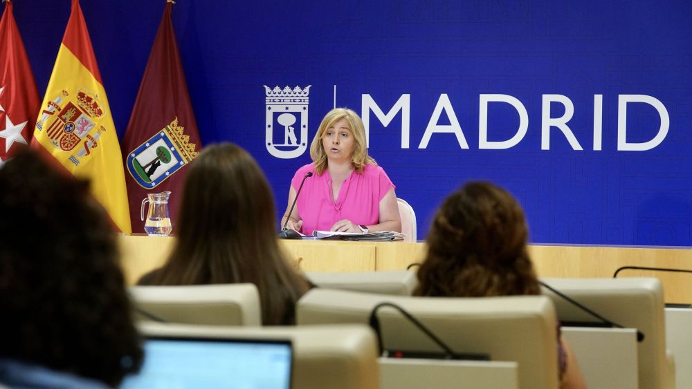 La vicealcaldesa y portavoz del Gobierno municipal, Inma Sanz, en la rueda de prensa del 27 de junio (Foto: Ayuntamiento de Madrid) La vicealcaldesa y portavoz del Gobierno municipal, Inma Sanz, en la rueda de prensa del 27 de junio (Foto: Ayuntamiento de Madrid)