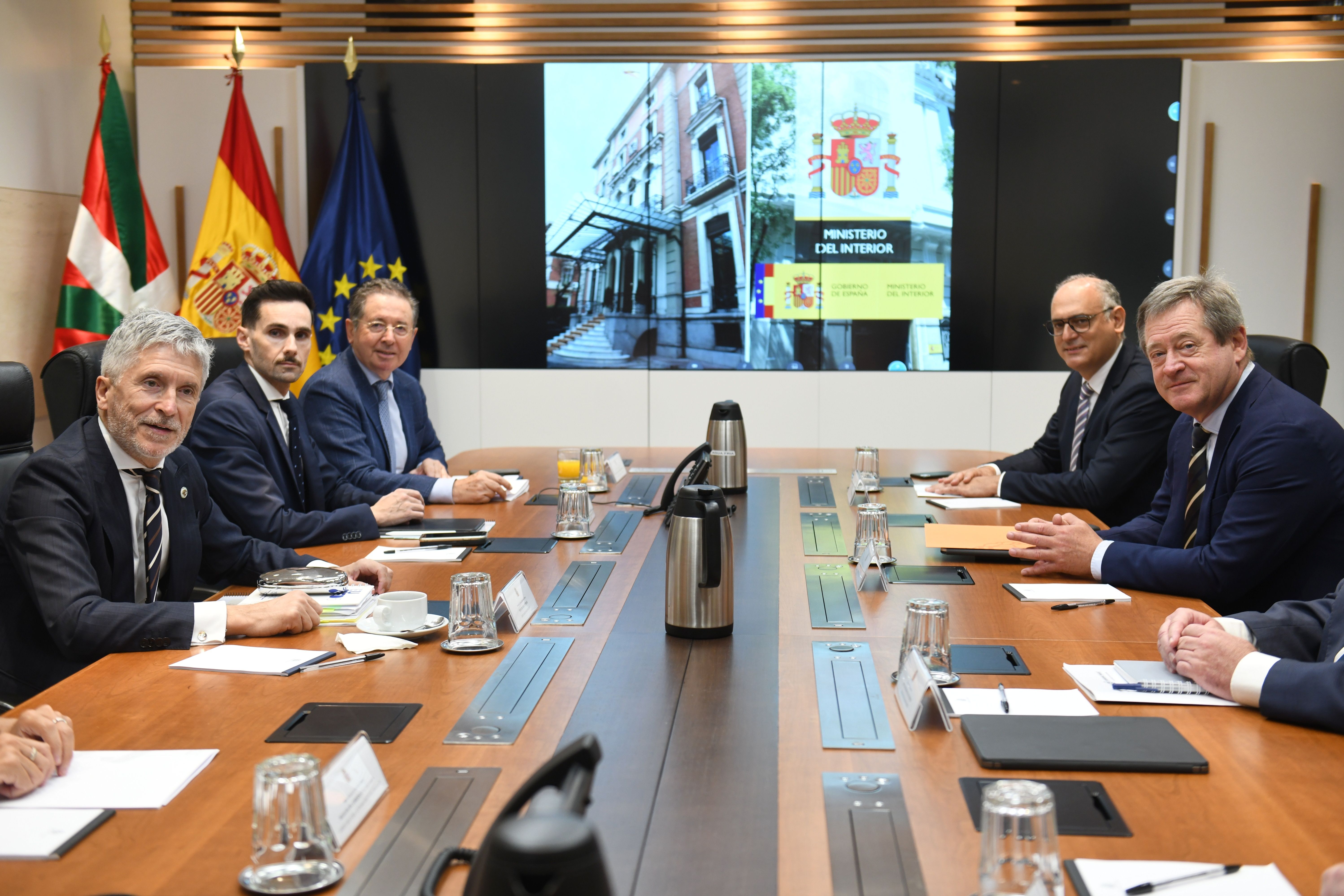 Reunión de la Junta de Seguridad del País Vasco (Foto: Fernando Sánchez/Europa Press)