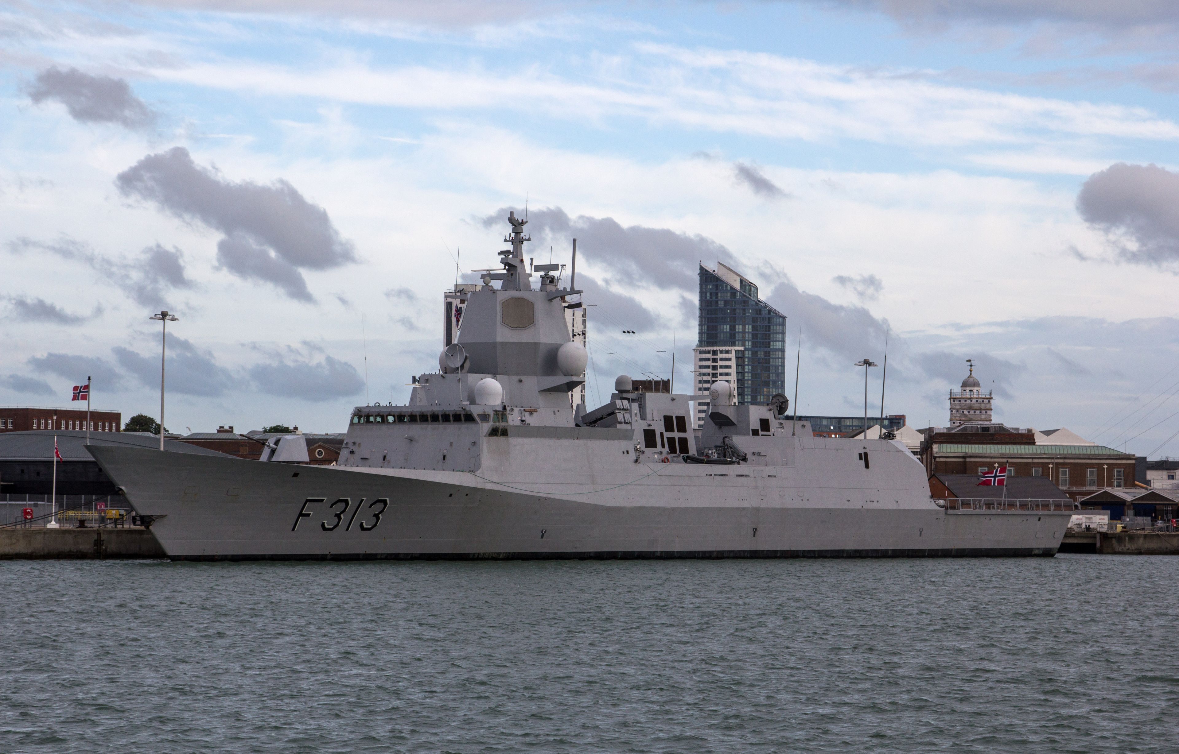 Fragata noruega construida por Navantia.Foto de EuropaPress.