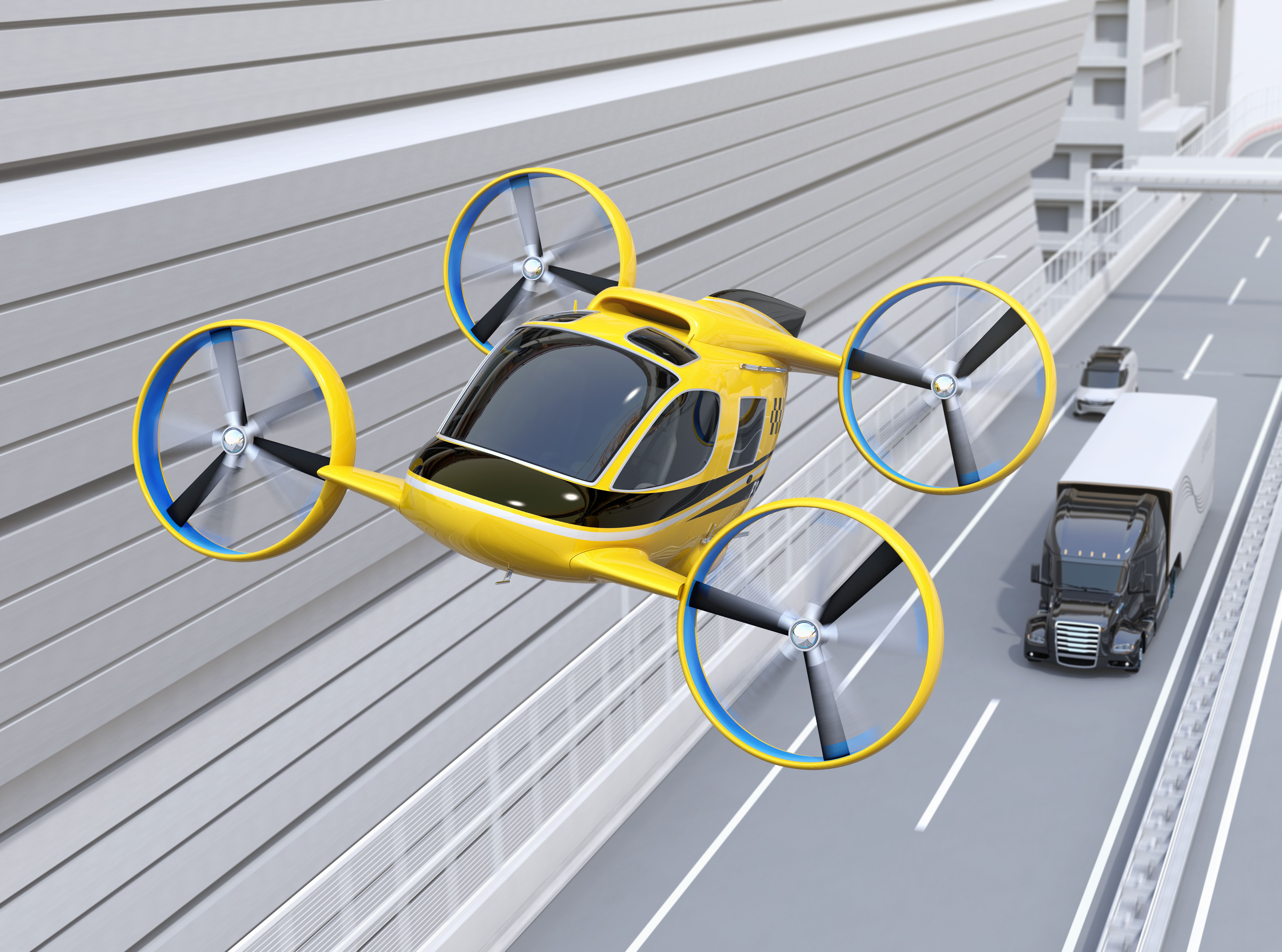 Los coches voladores tienen un alto coste. 