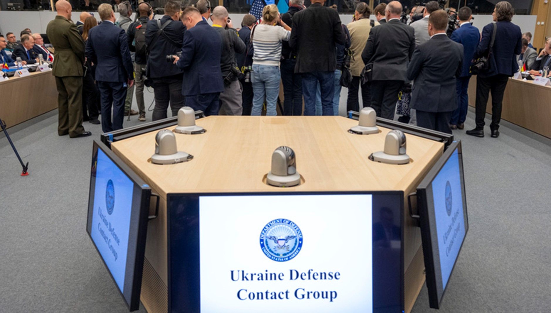 Reunión del Grupo de Contacto para la Defensa de Ucrania. Foto: OTAN
