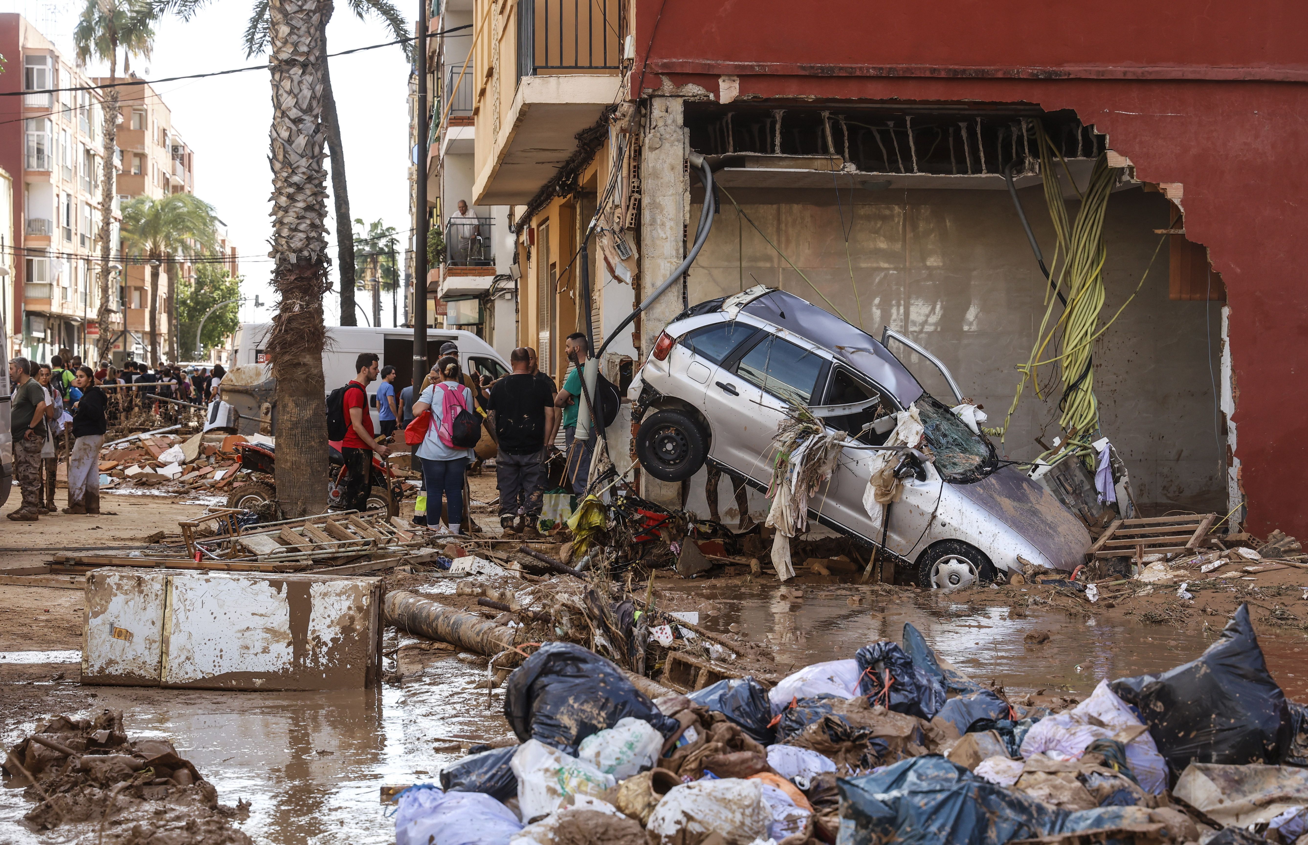 Desperfectos ocasionados por la DANA en Paiporta, Valencia | Foto: Rober Solsona/Europa Press