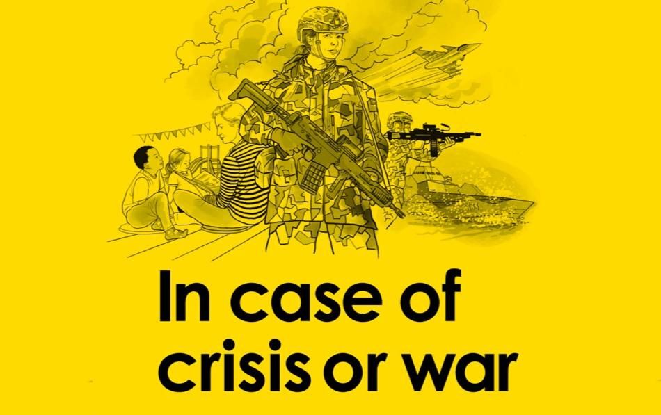 Folleto informativo “en caso de guerra” que Suecia va a repartir entre sus ciudadanos. Finlandia, Dinamarca y Noruega ya han hecho lo mismo.