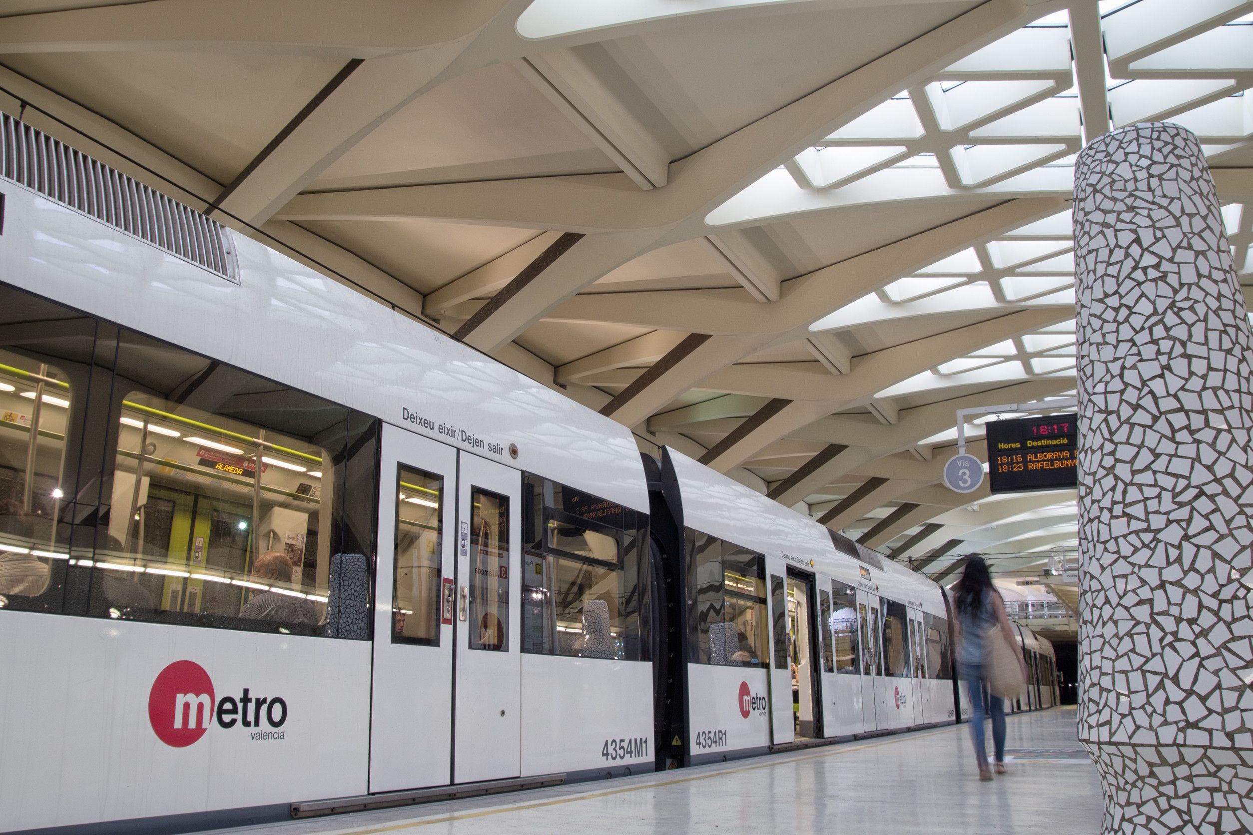 Imagen del metro de Valencia.