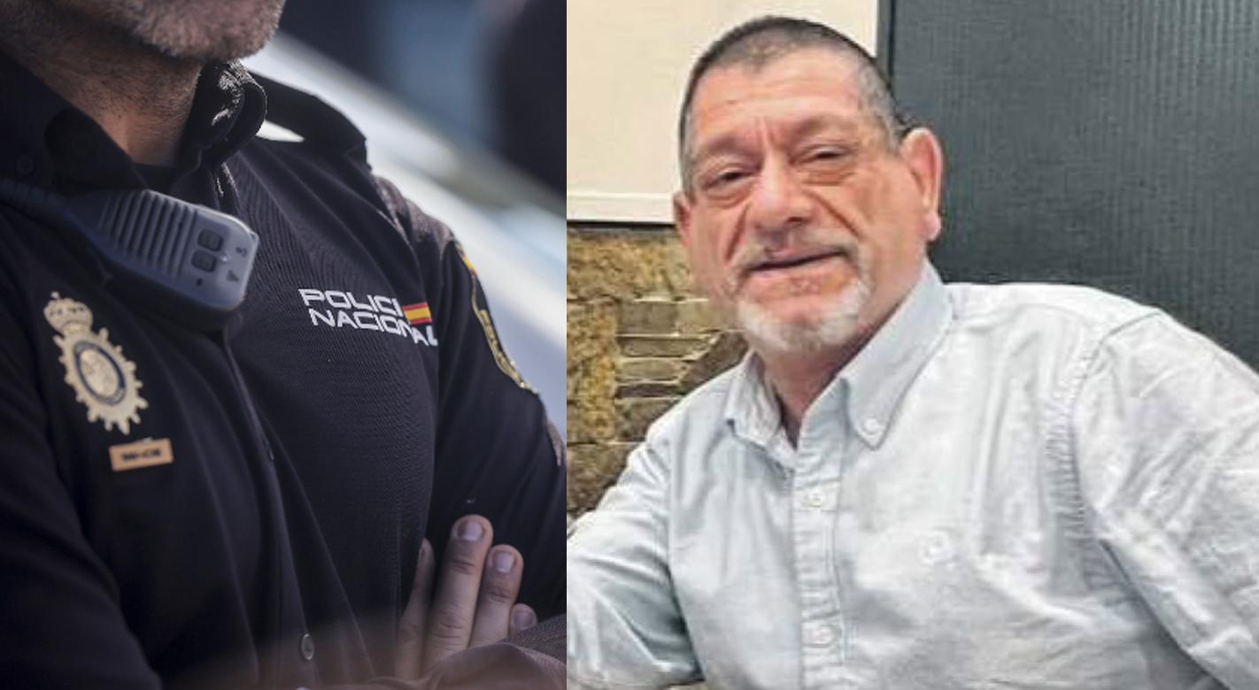 Imágenes de un agente de la Policía Nacionaly de Emilio Lusquiños Martínez | Fotos de archivo y de Instagram @vocescoruna