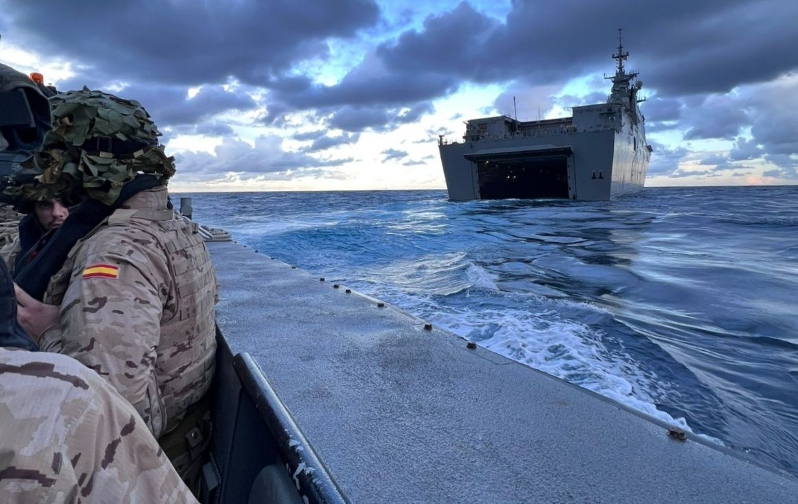 Efectivos del ejército en el despliegue 'Dédalo-23' | Foto: Armada española