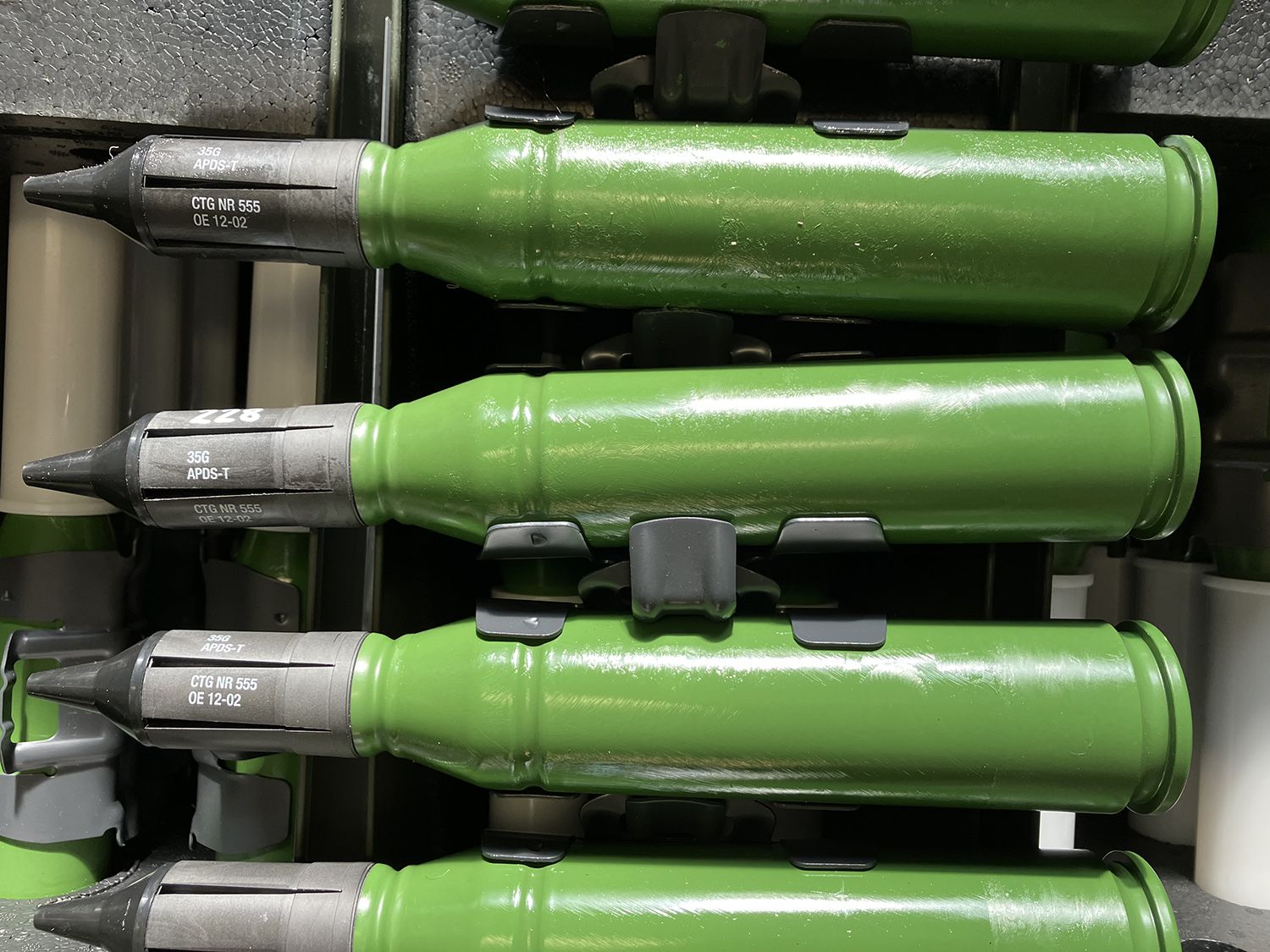 Munición fabricada por Rheinmetall.