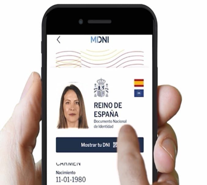 DNI digital en el móvil. Foto: Ministerio del Interior.