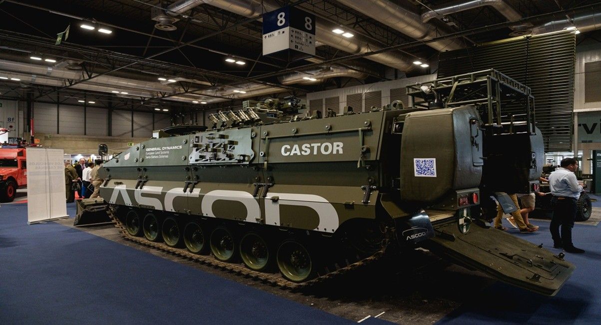 Vehículo Castor que será expuesto en FEINDEF 2025. Foto: FEINDEF.