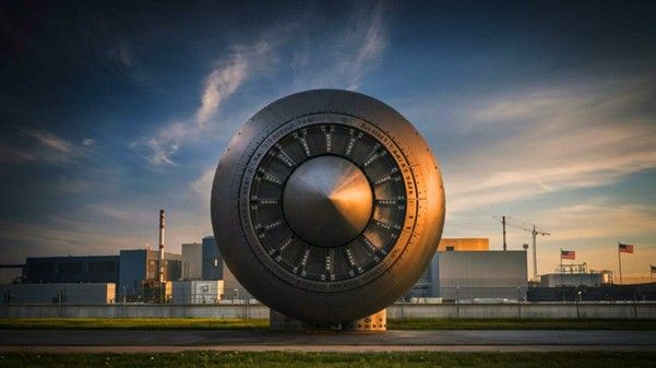 Imagen de la bomba nuclear B61-13 durante la realización de pruebas. Fuente: X.