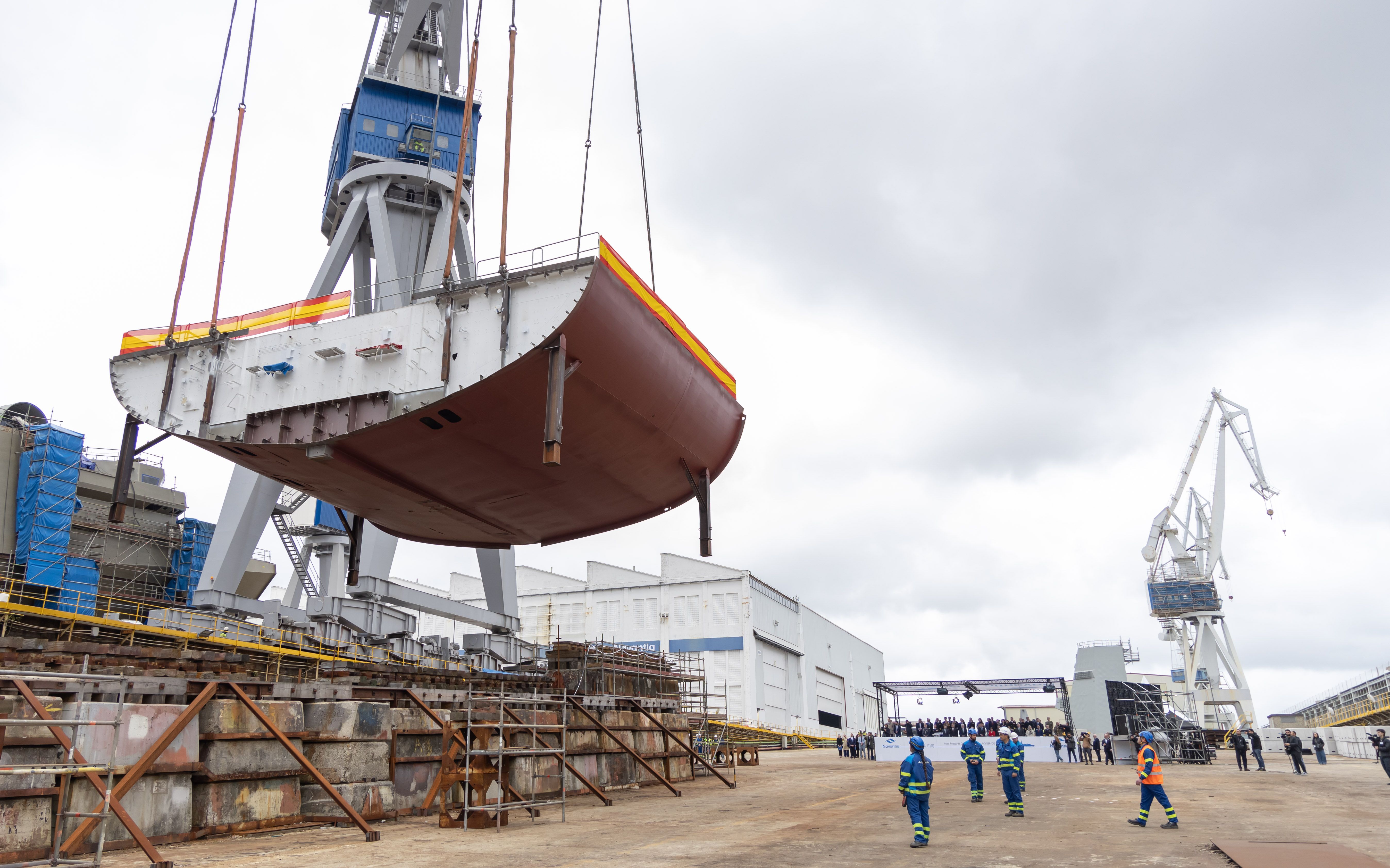 Los tres primeros buques de la serie F110 están ya en construcción en Ferrol