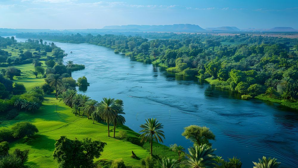 Imagen del río Nilo. Imagen del río Nilo.