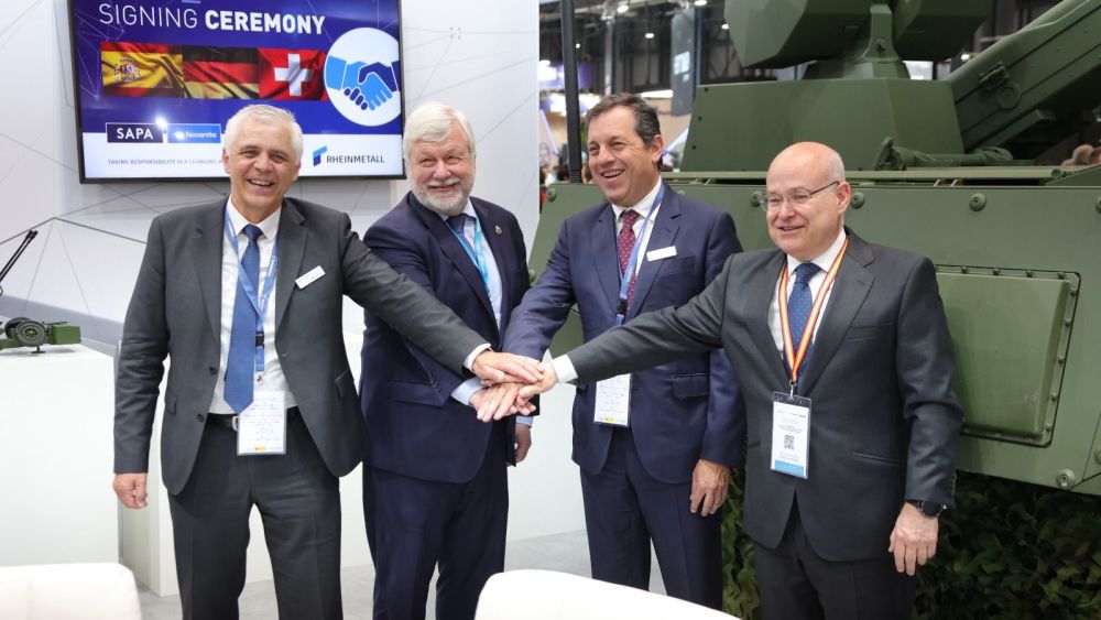 Navantia, SAPA Placencia, Rheinmetall Expal Munitions y Rheinmetall Air Defence firman un Memorandum de Entendimiento. Navantia, SAPA Placencia, Rheinmetall Expal Munitions y Rheinmetall Air Defence firman un Memorandum de Entendimiento.