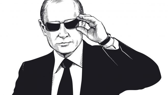 Ilustración de Vladimir Putin.